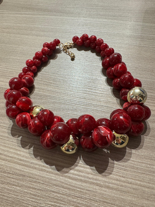 Collana maxi sfere