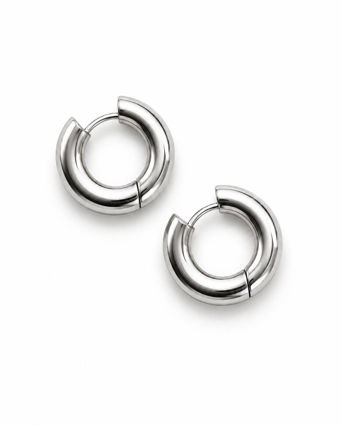 Orecchini Cerchietto Silver Medi