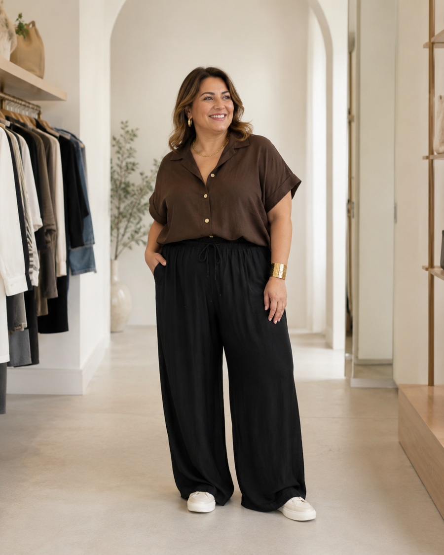 Camicia morbida + pantalone fluido