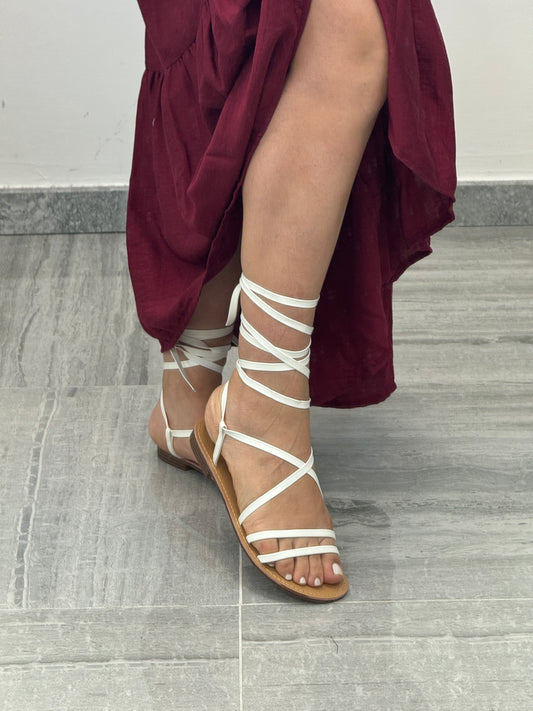 Sandalo schiava bianco