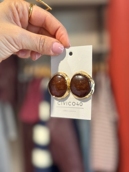 Orecchini marrone