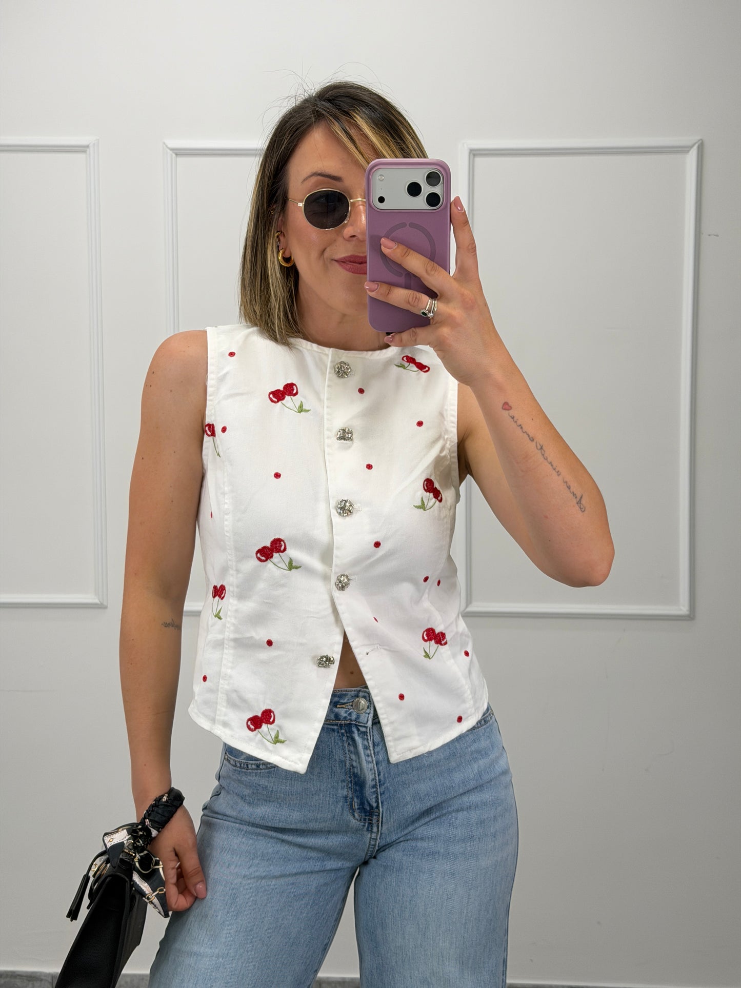 Gilet cherry