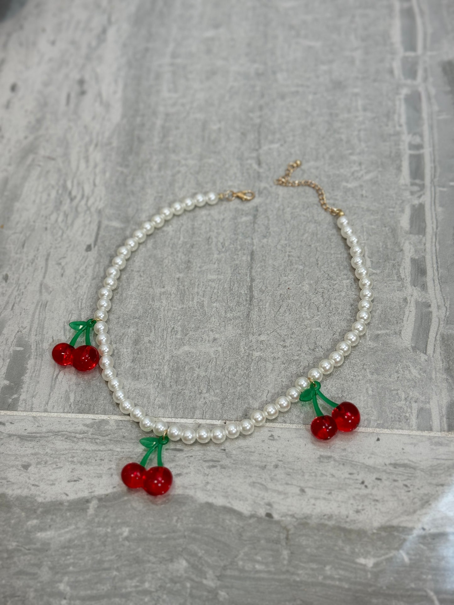 Collana perle cherry