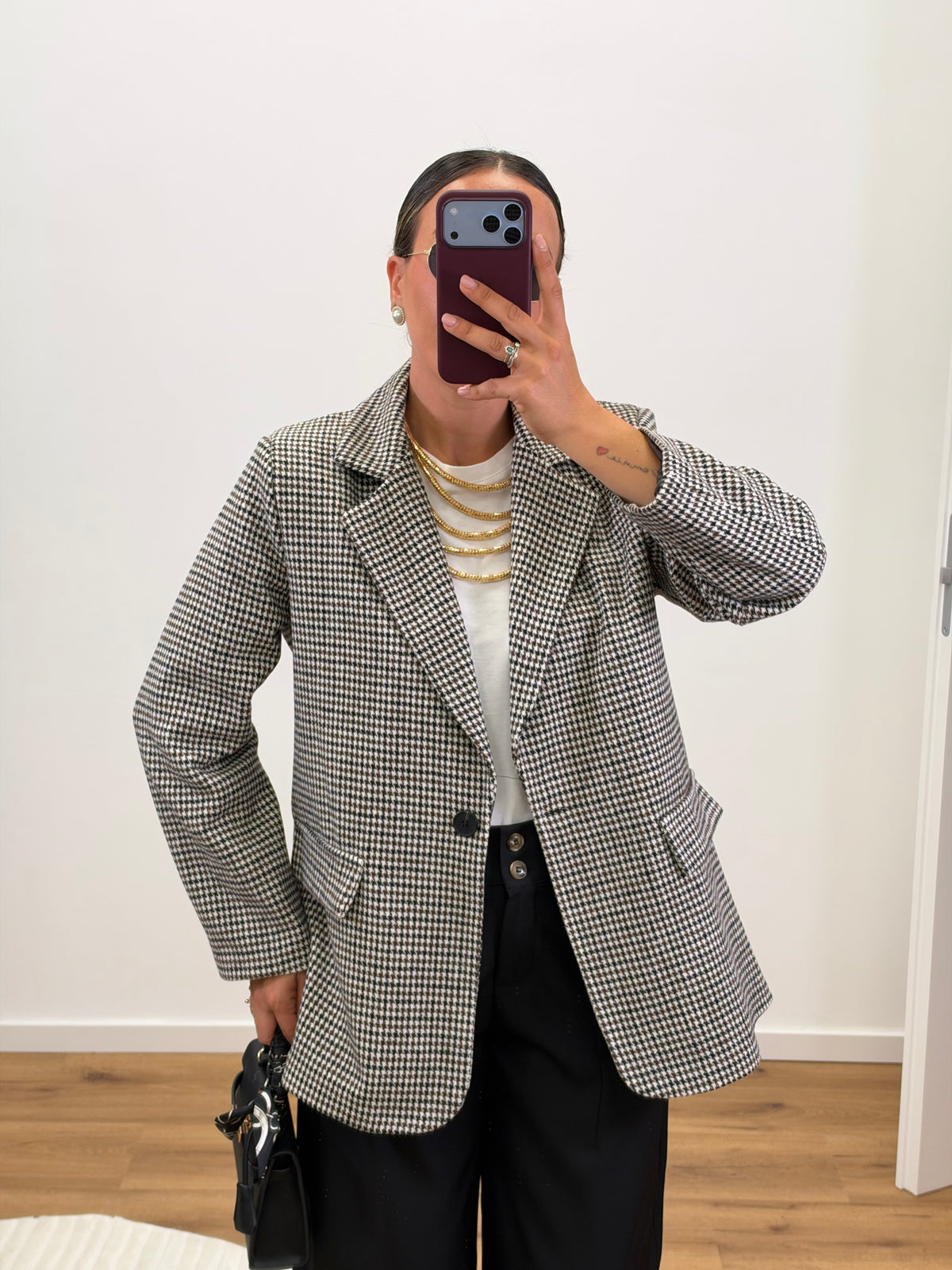 Blazer Pied de Poule