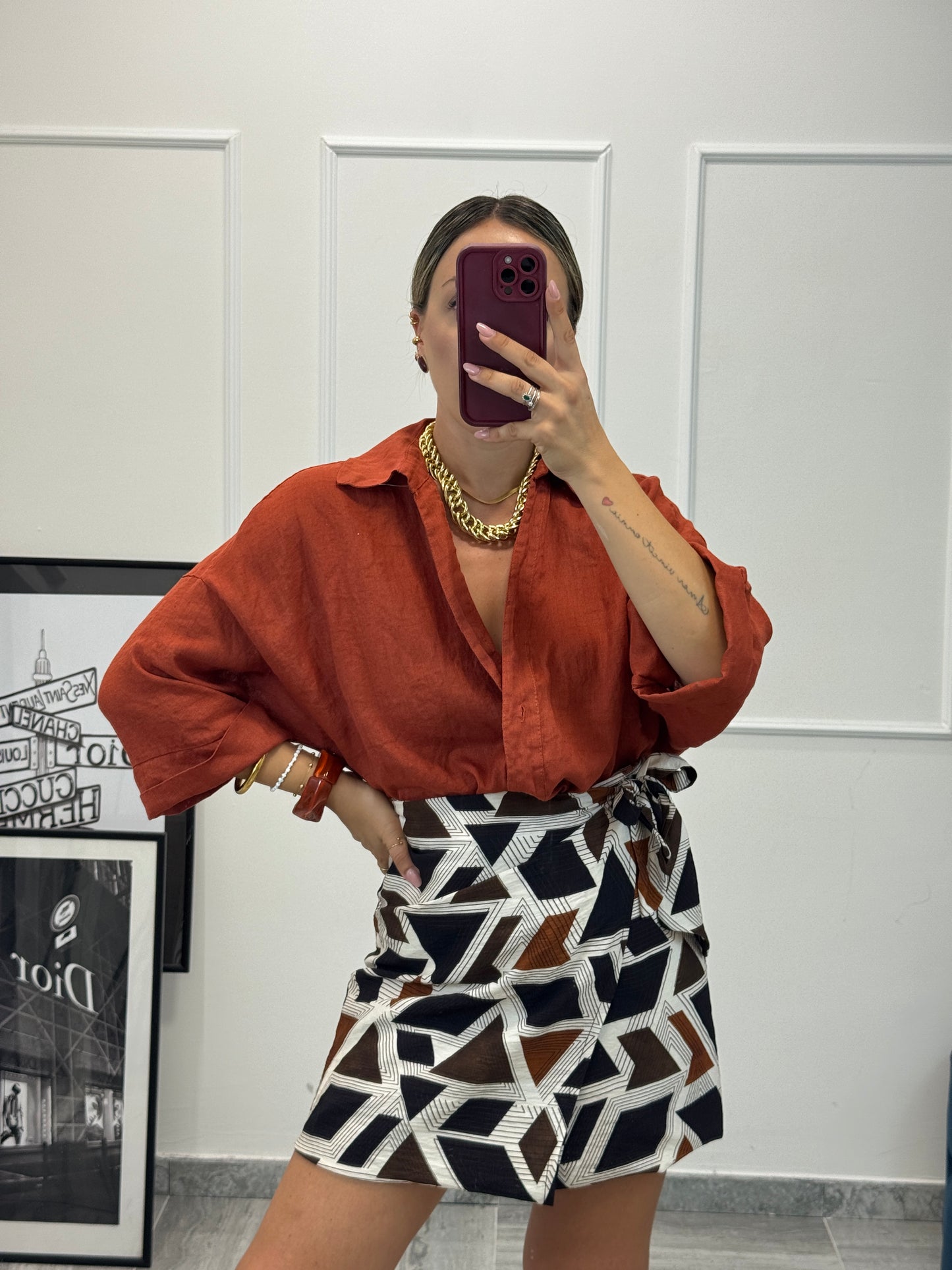 Camicia 100% lino
