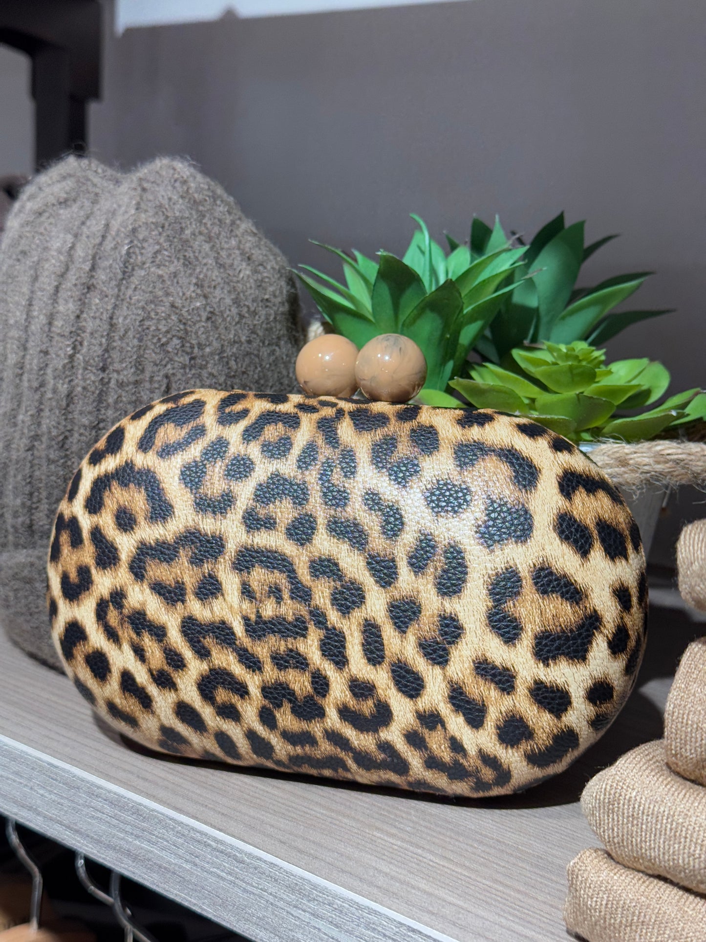 Clutch animalier chiaro