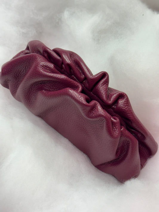 Mini clutch vera pelle