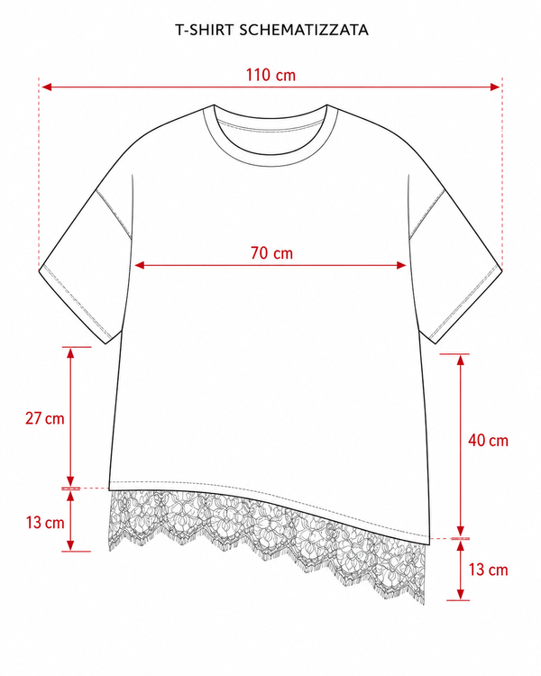 T-shirt pizzo