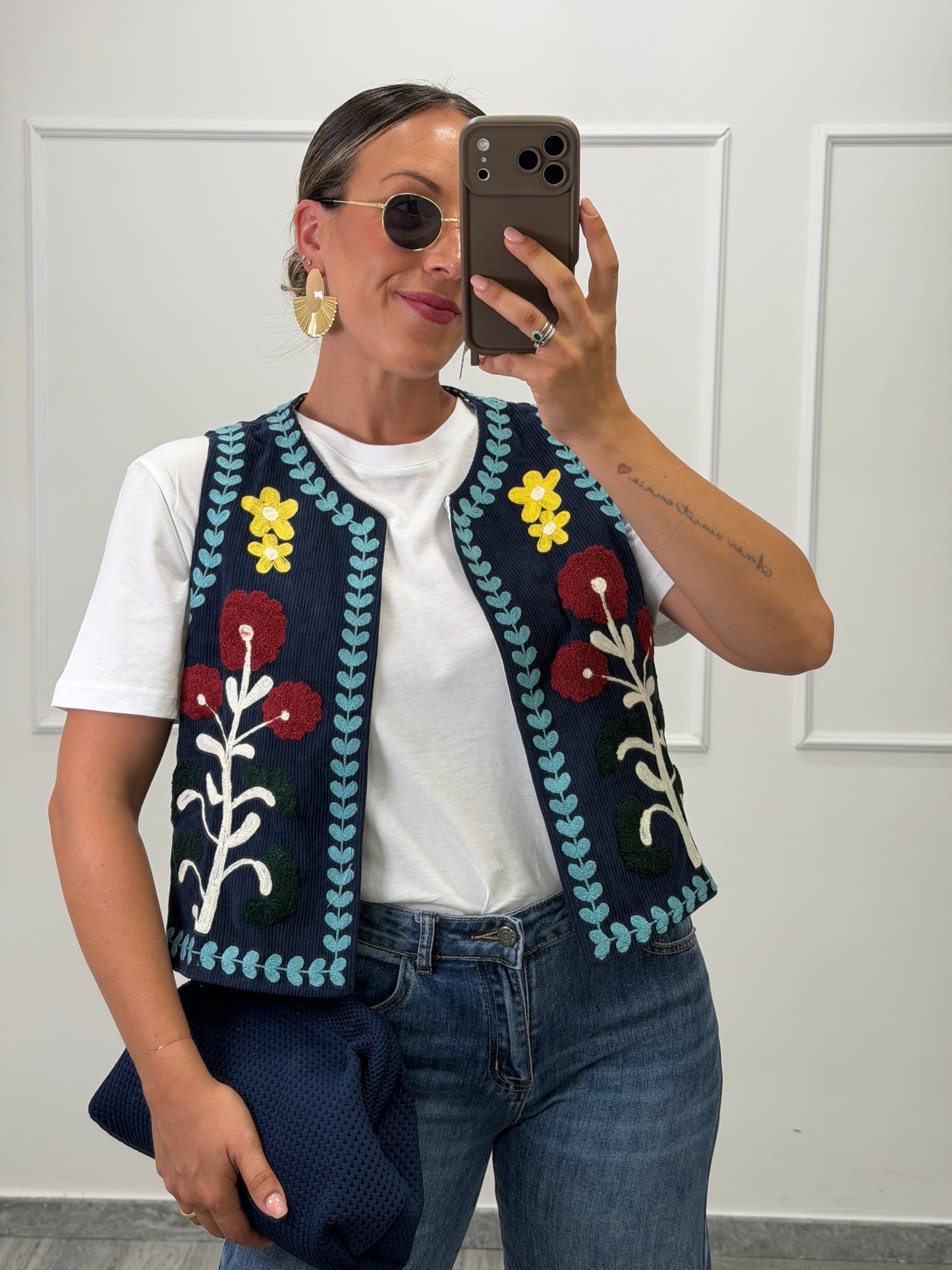 Gilet Ricamo