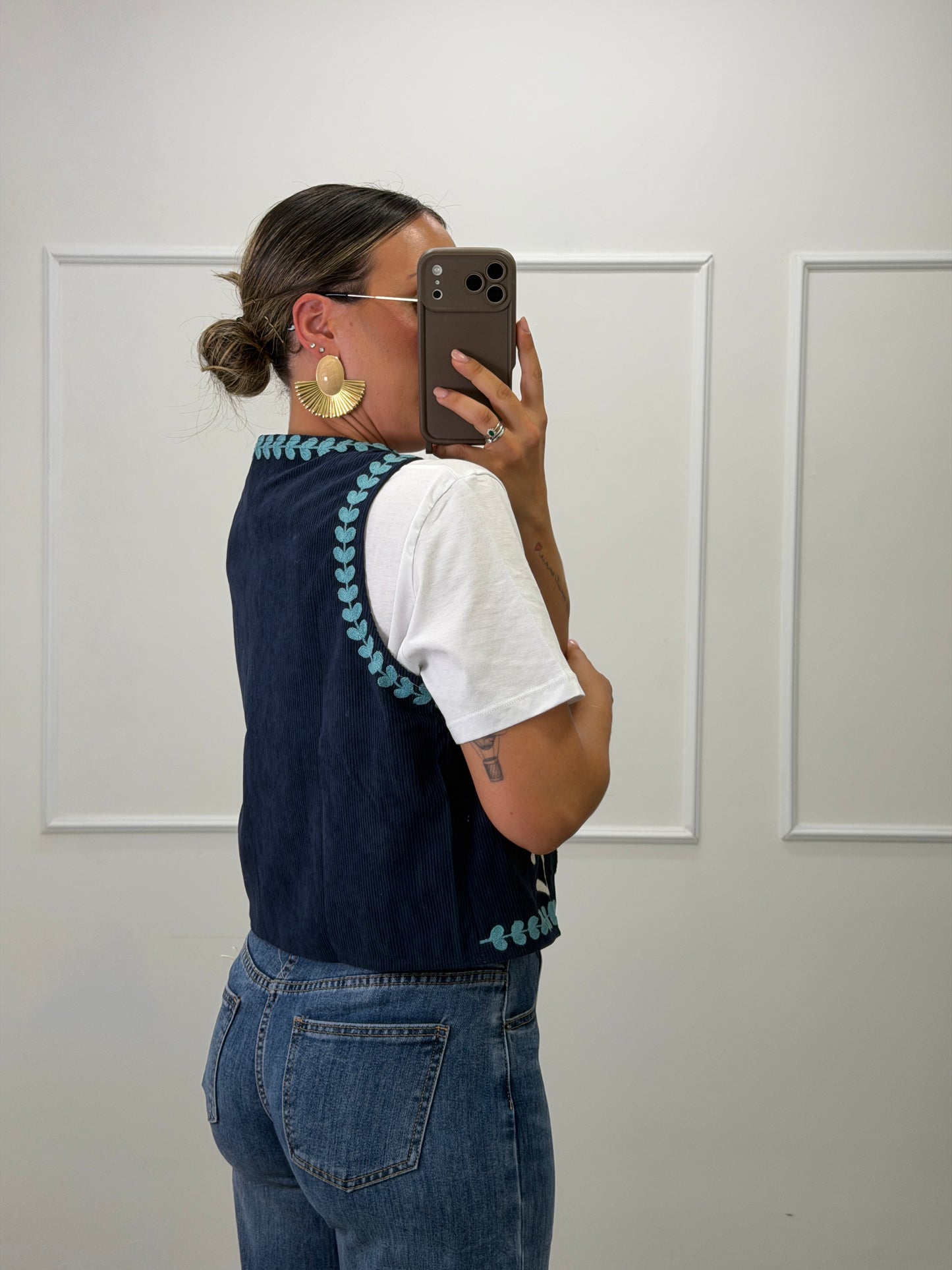 Gilet Ricamo