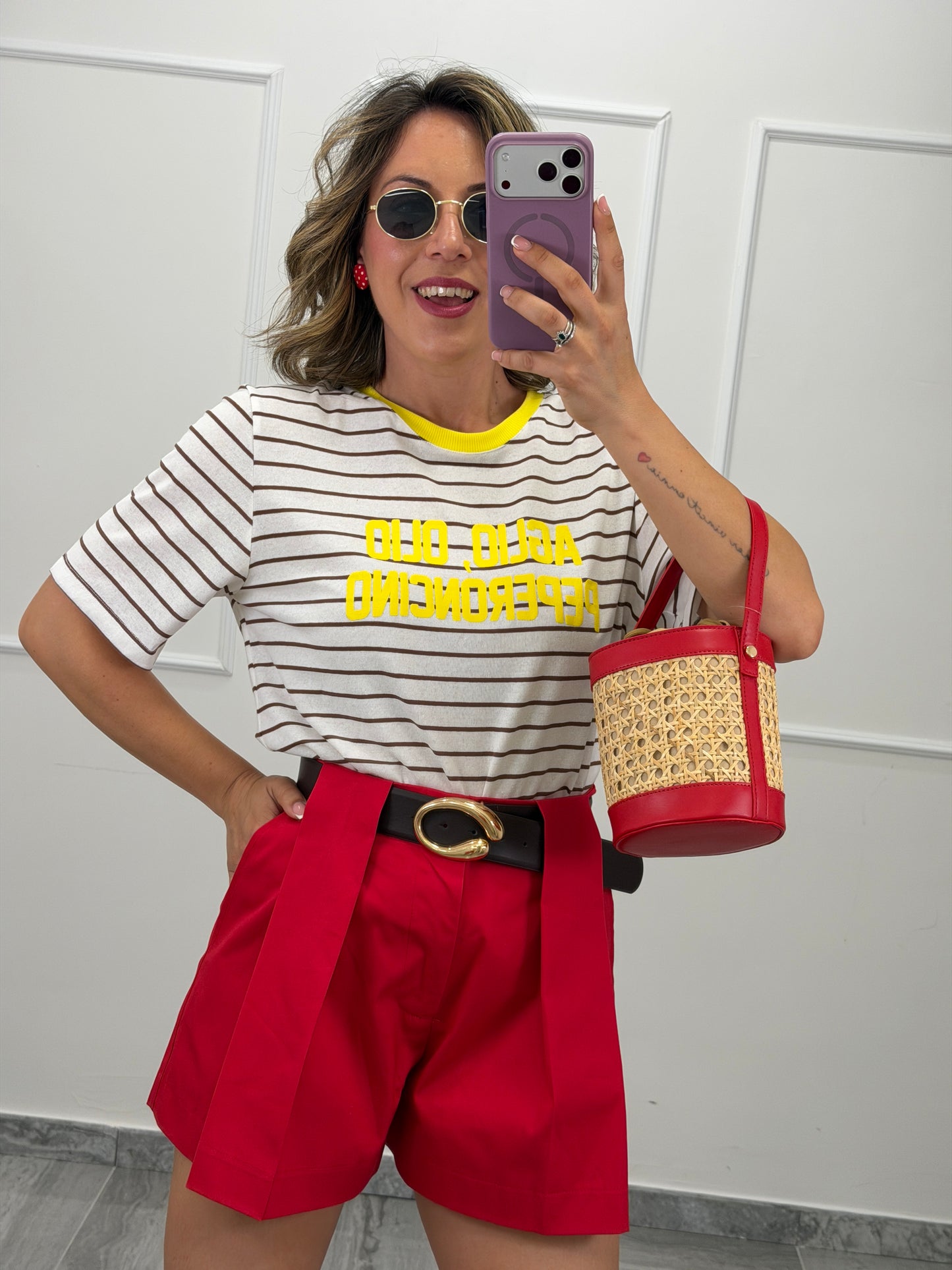 T-shirt " aglio e olio e peperoncino" Lumina