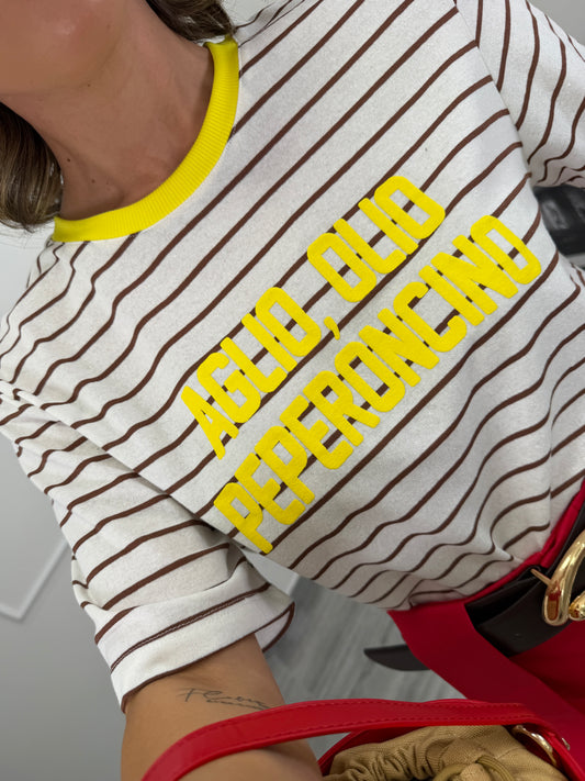 T-shirt " aglio olio e peperoncino" Lumina