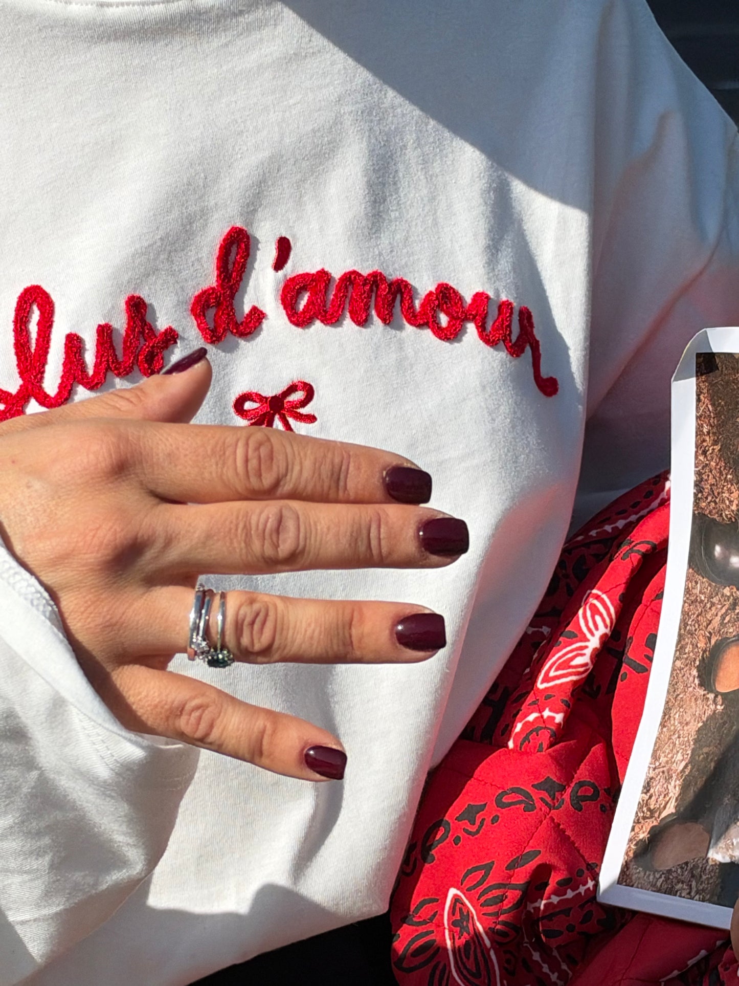 Maglia " Plus D'amour" Lumina