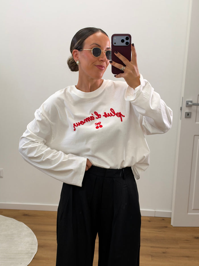 Maglia " Plus D'amour" Lumina