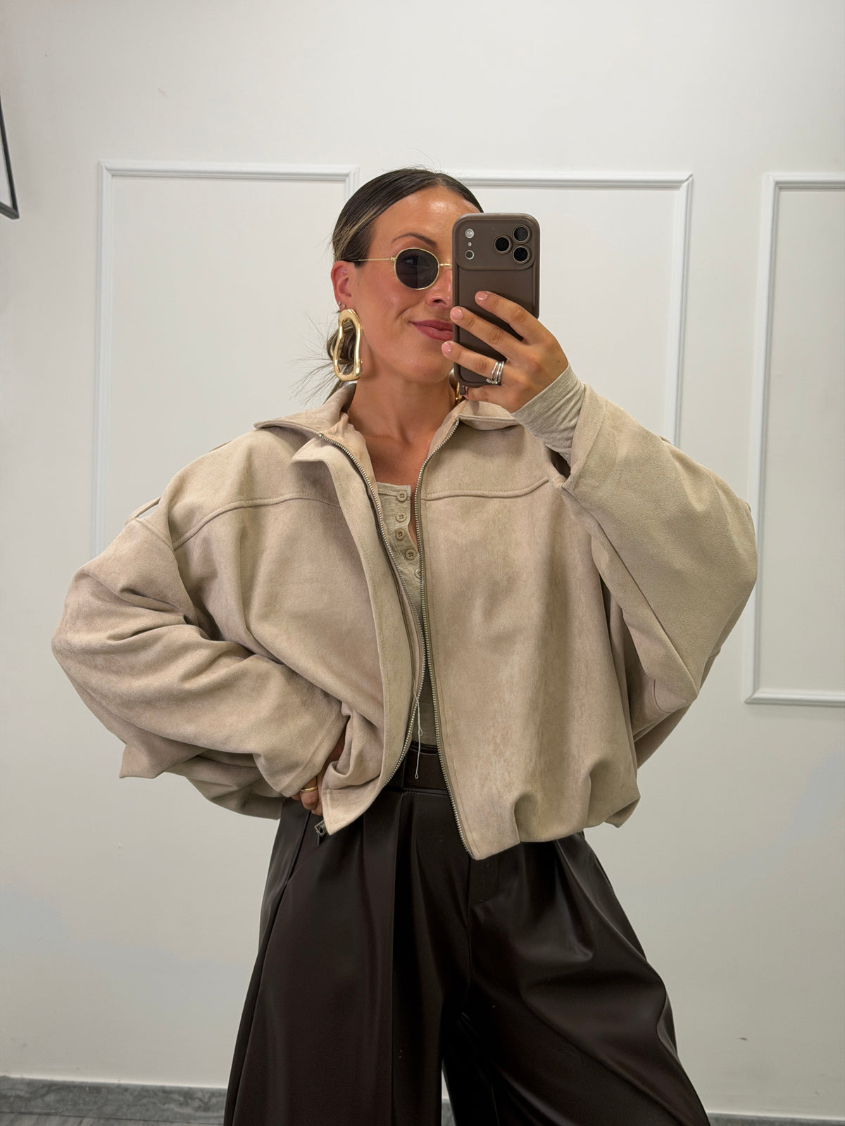 Bomber Ecosuede