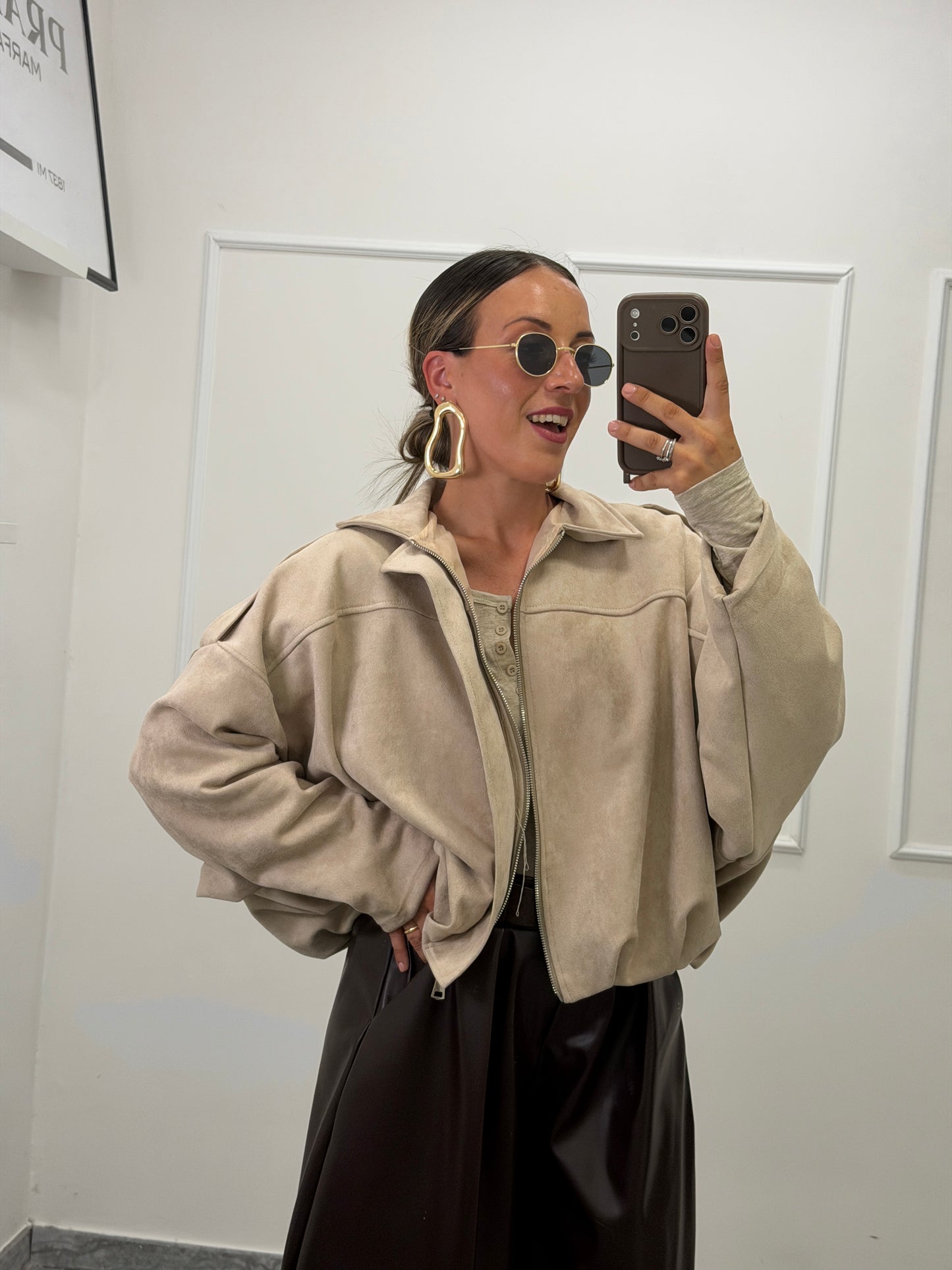 Bomber Ecosuede