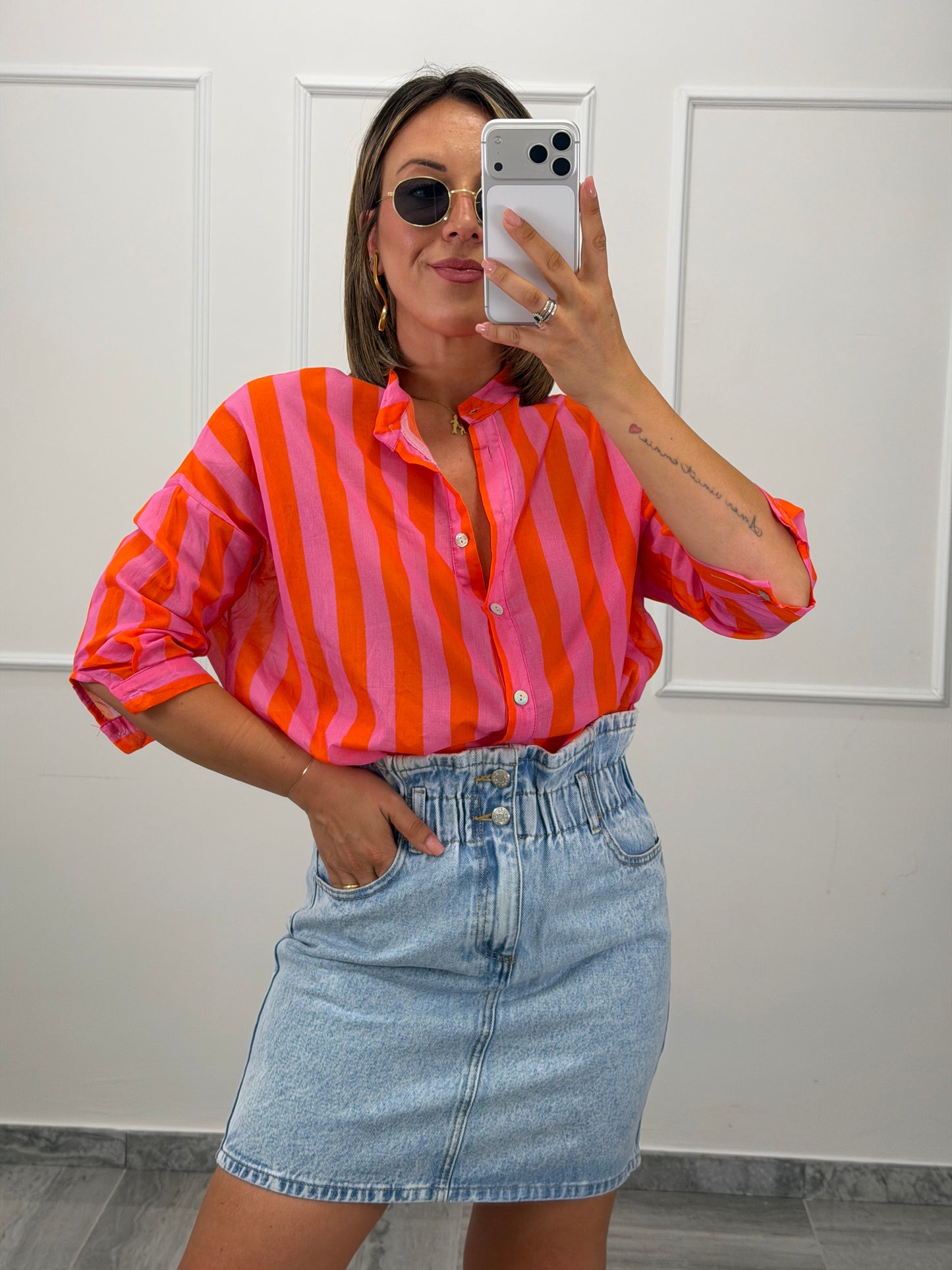Camicia righe Coreana