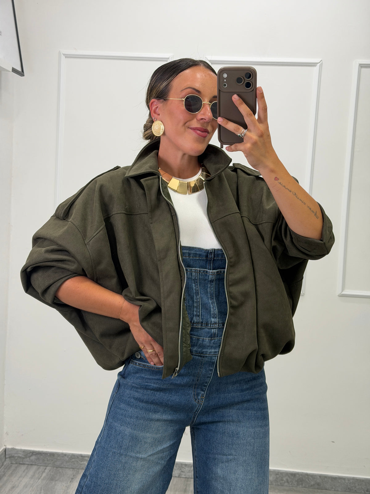 Bomber Ecosuede