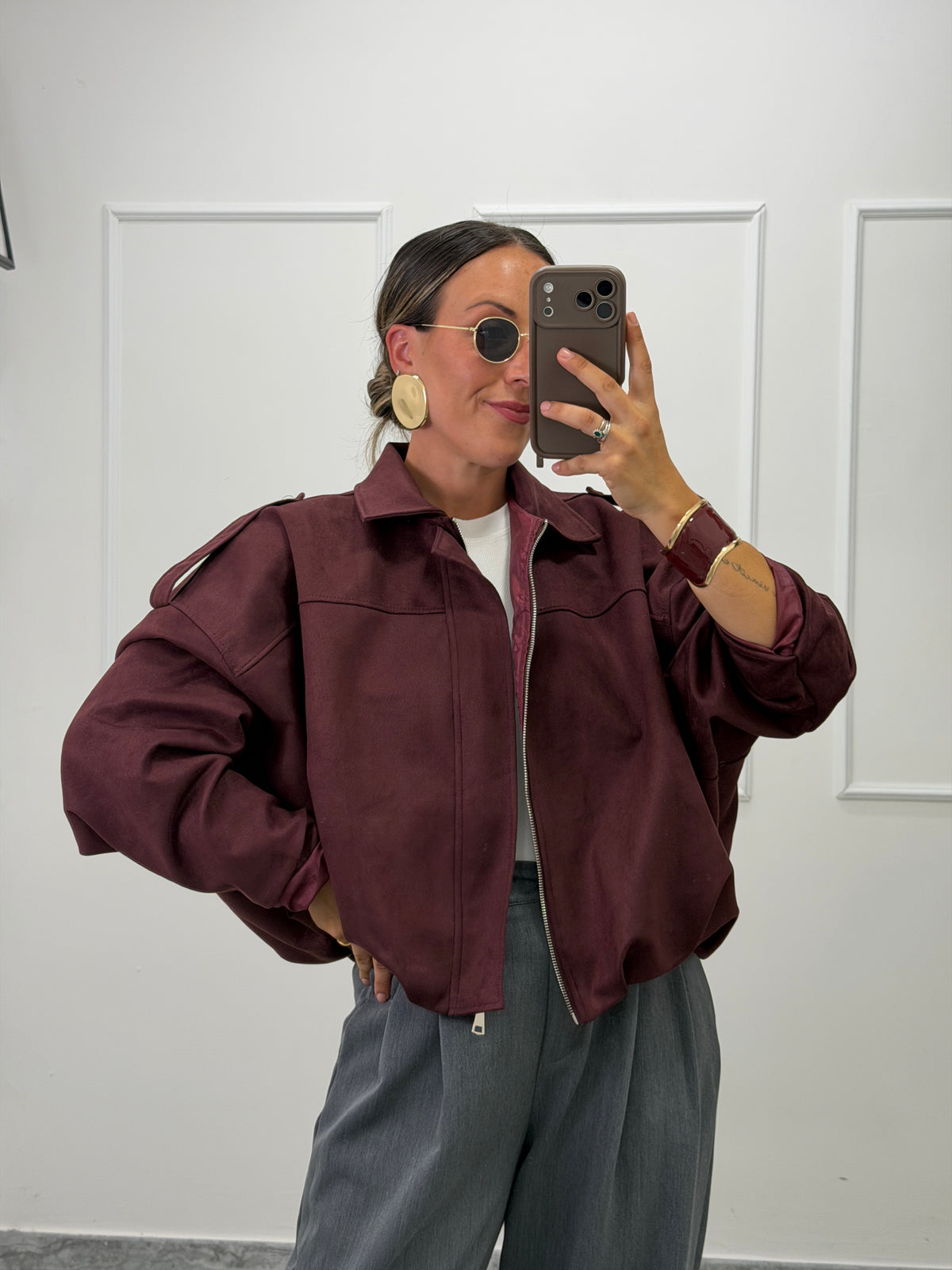 Bomber Ecosuede