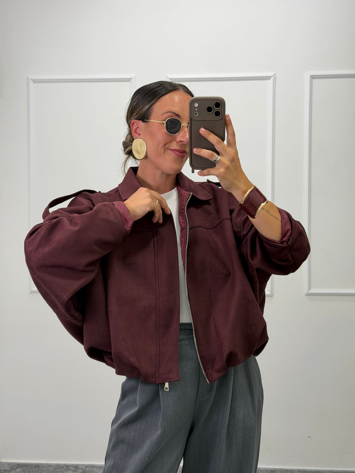 Bomber Ecosuede