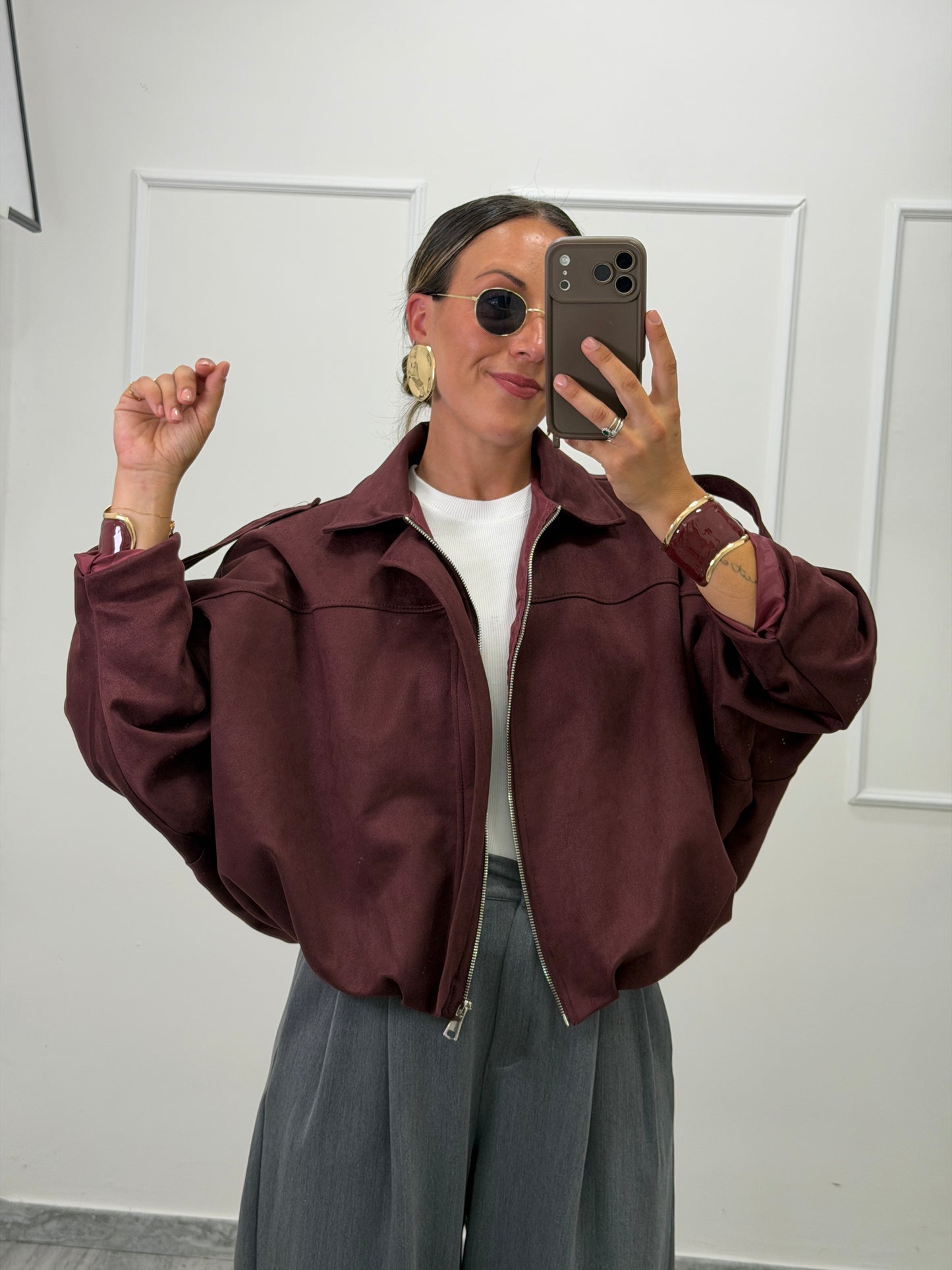 Bomber Ecosuede