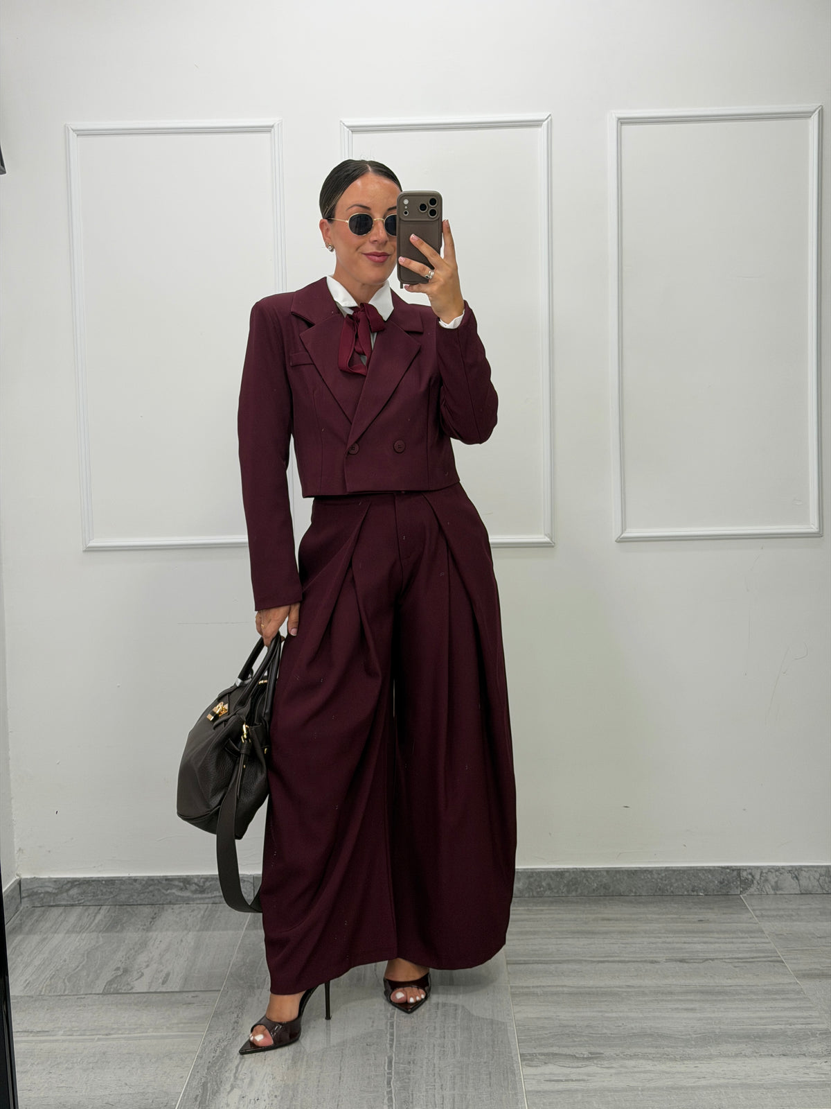 Tailleur Carolina crop