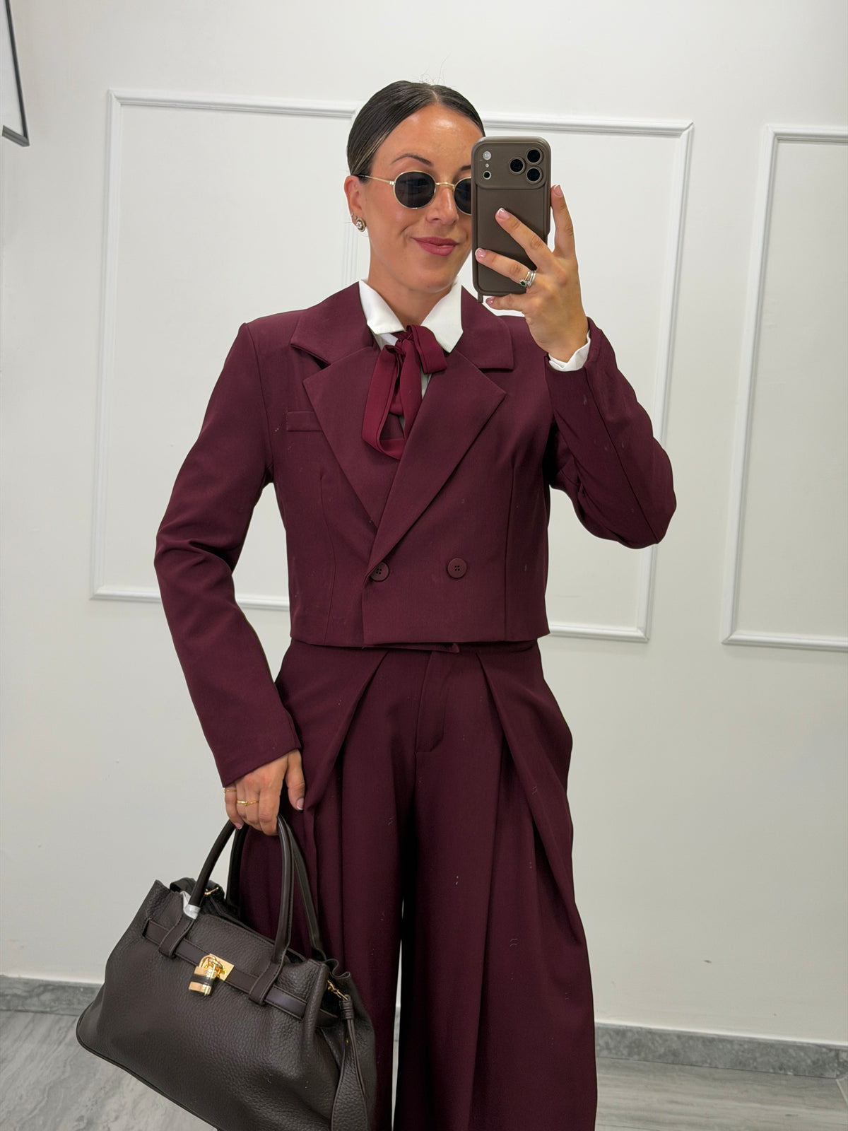 Tailleur Carolina crop