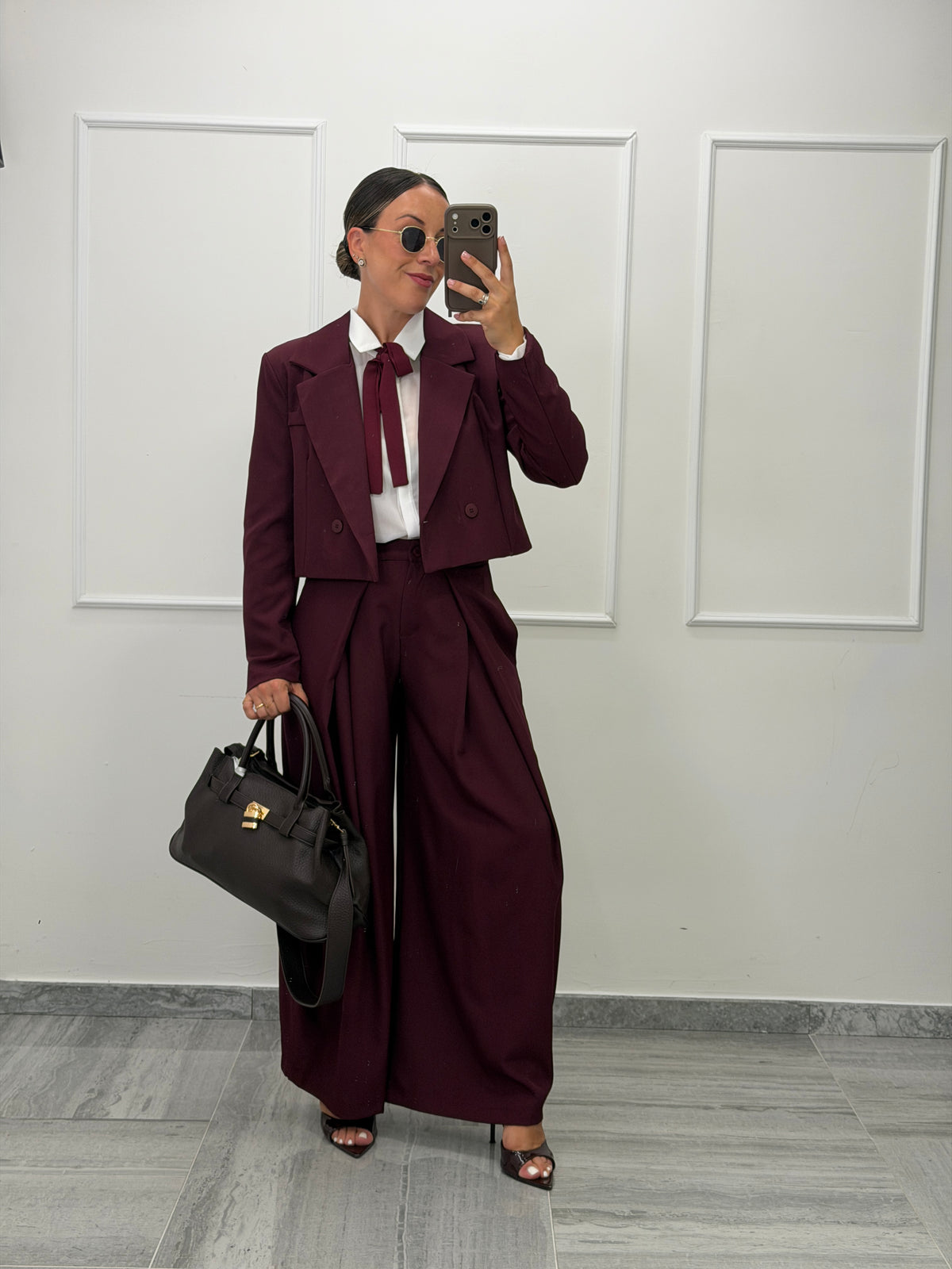 Tailleur Carolina crop