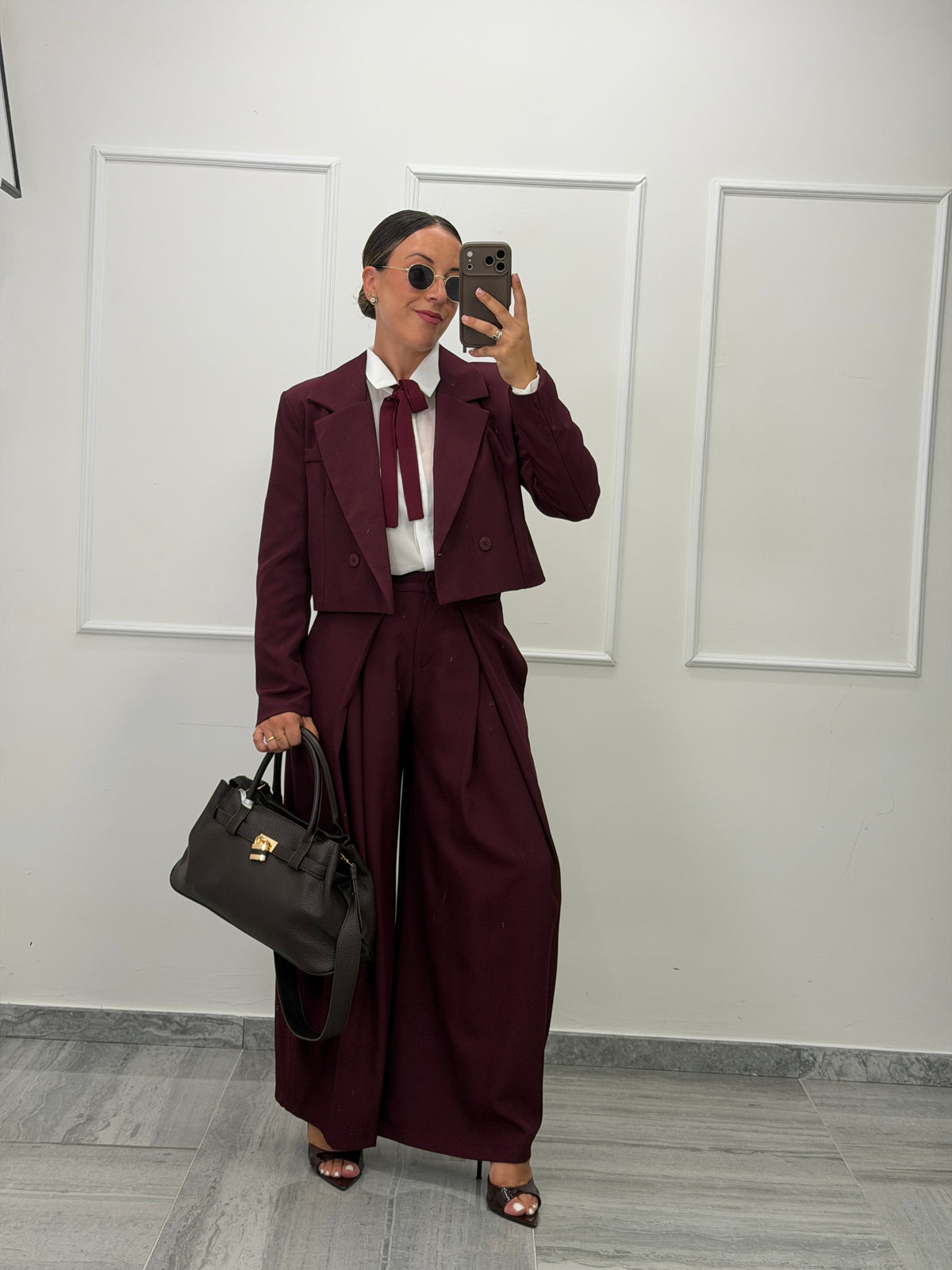 Tailleur Carolina crop
