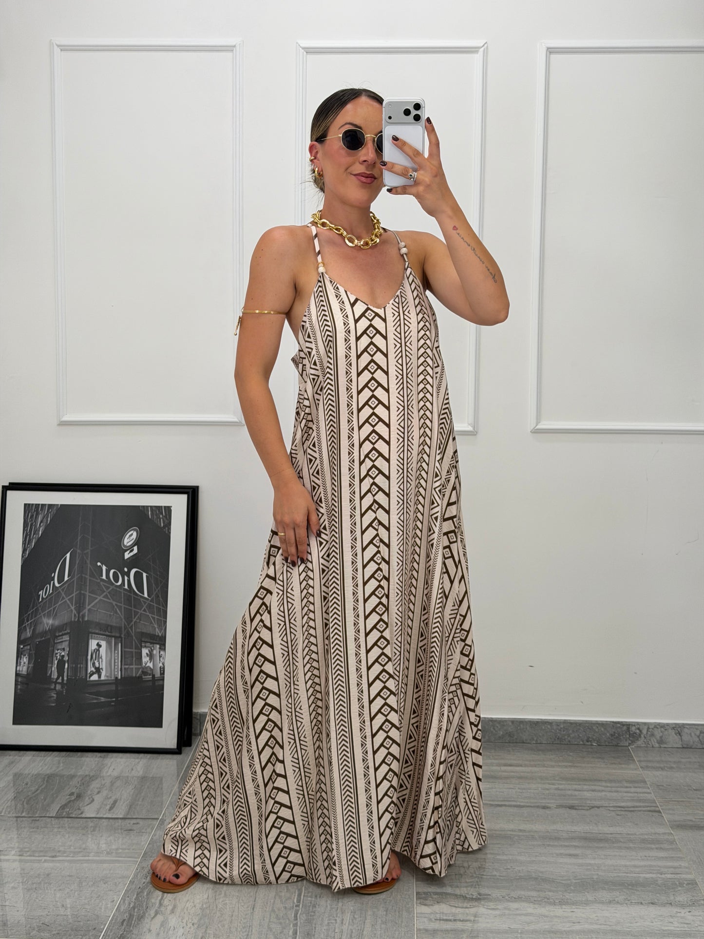 Abito donna fantasia azteca