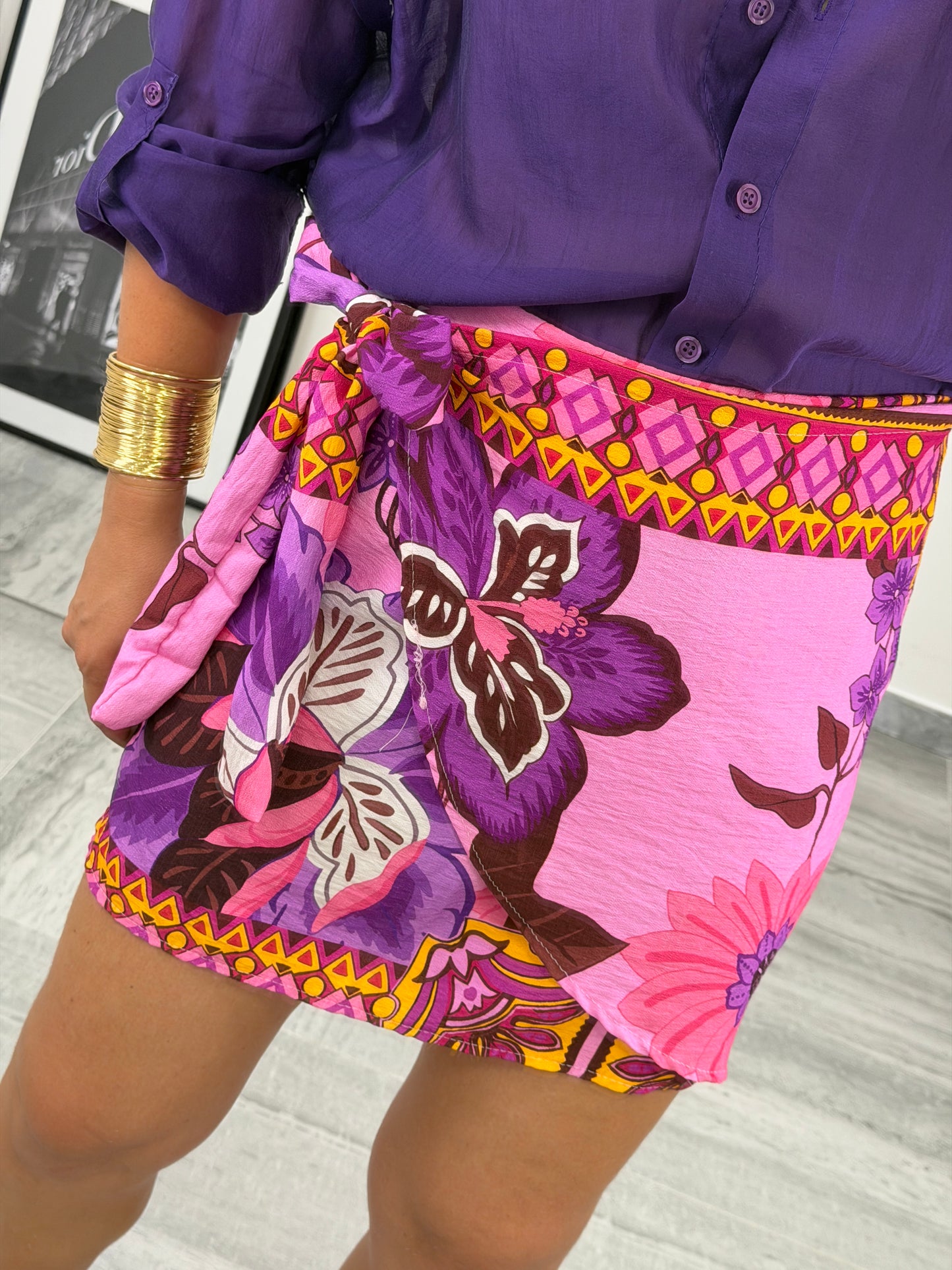 Minigonna pareo donna — Fantasy