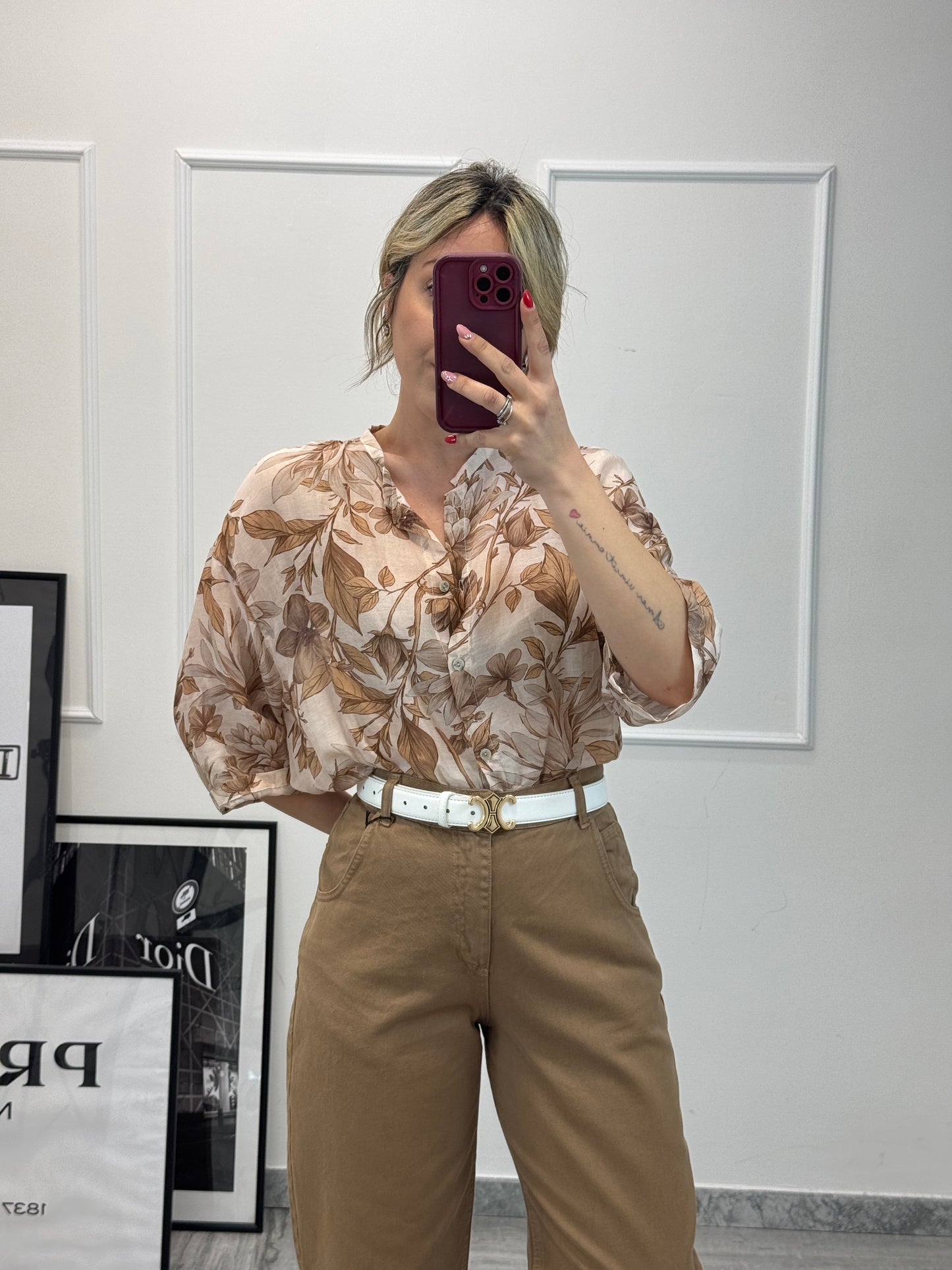 Camicia misto seta