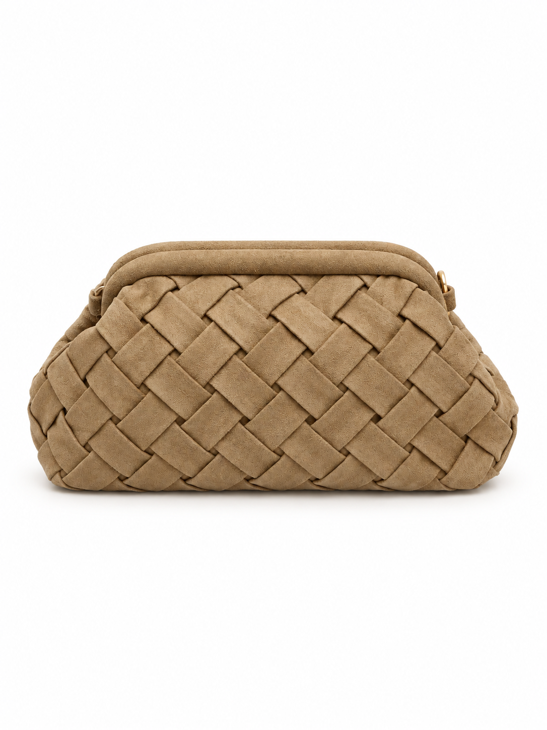 Clutch Ecosuede intreccio